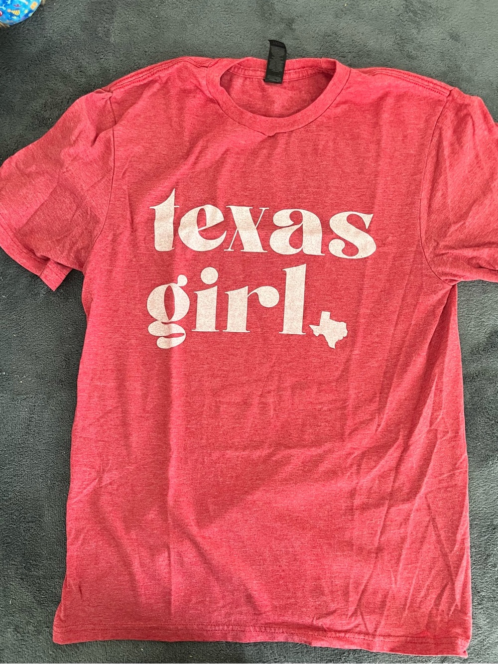 Texas Girl Graphic Tee - Red Short Sleeve Top